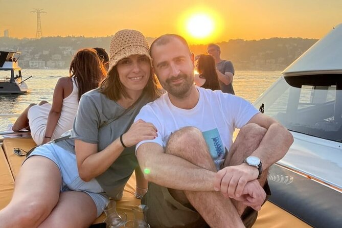 Istanbul Sunset Cruise on Luxury Yacht - Guided Group Cruise - Ciragan Palace and Ortakoy Mosque at sunset
