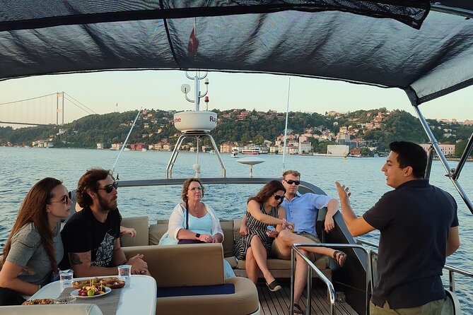Istanbul Sunset Cruise on Luxury Yacht - Guided Group Cruise - Rumeli Fortress at the narrowest point