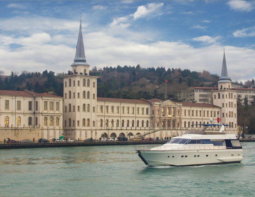 Istanbul: Sunset Yacht Cruise on the Bosphorus with Transfer - The European shore: palaces, mosques, and bridges
