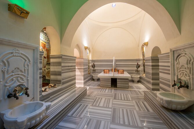 Istanbul Turkish Bath in Ottoman Style at Hammam with Drinks - Changing into a pestemal and entering the hot room