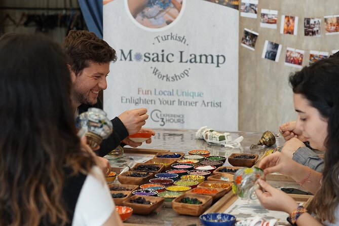 Istanbul: Turkish Mosaic Lamp Workshop in Galata – All Included - Making a Turkish lamp instead of buying one