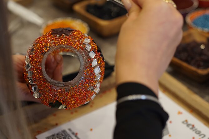 Istanbul: Turkish Mosaic Lamp Workshop in Galata – All Included - From loose glass pieces to a finished lamp