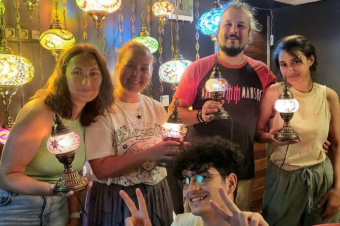Istanbul: Turkish Mosaic Lamp Workshop in Galata – All Included - A note about sales pressure