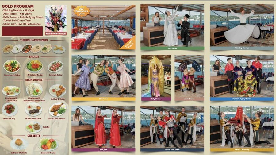 Istanbul: Turkish Night on the Bosphorus Dinner Cruise - The stage program: from katibim to belly dancing