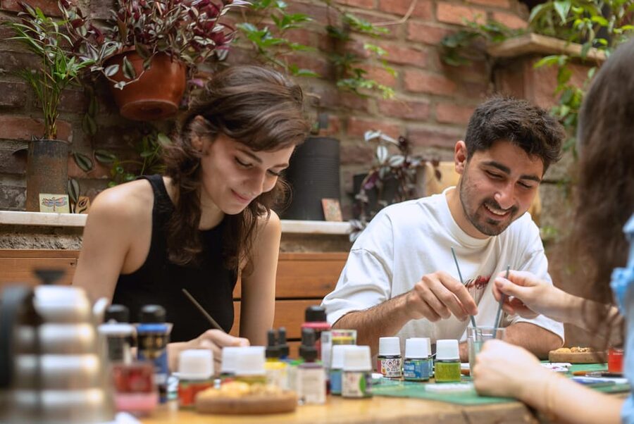 Istanbul: Turkish Tile Painting & Ceramic Workshop w/ Snacks - Painting your own piece of Istanbul