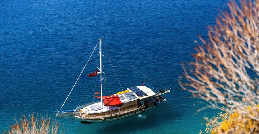 Kas: Limanagzi Beach & Island-Hopping Boat Tour with Lunch - Leaving Kas Harbor for Limanagzi Bay