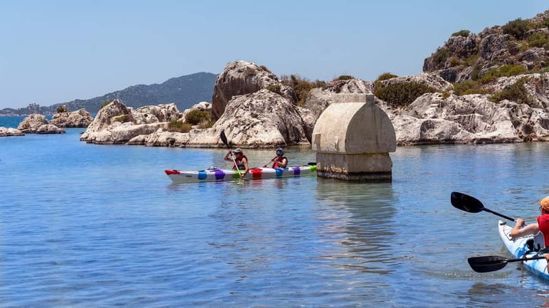 Kekova Guided Sea Kayaking Tour - Tersane Bay, the first stop at about 10:15