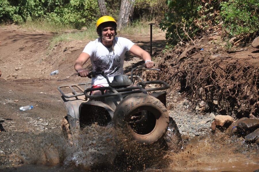 Kemer: Forest, Mud, and Streams Quad Safari Tour with Pickup - Leaving Kemer for the forest tracks