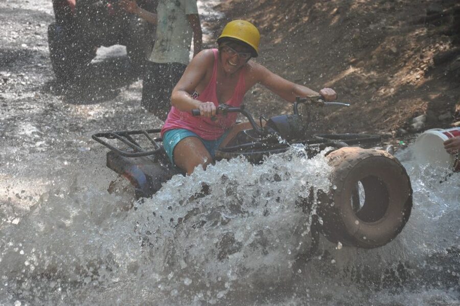Kemer: Forest, Mud, and Streams Quad Safari Tour with Pickup - Forest paths, small hills, and dusty turns