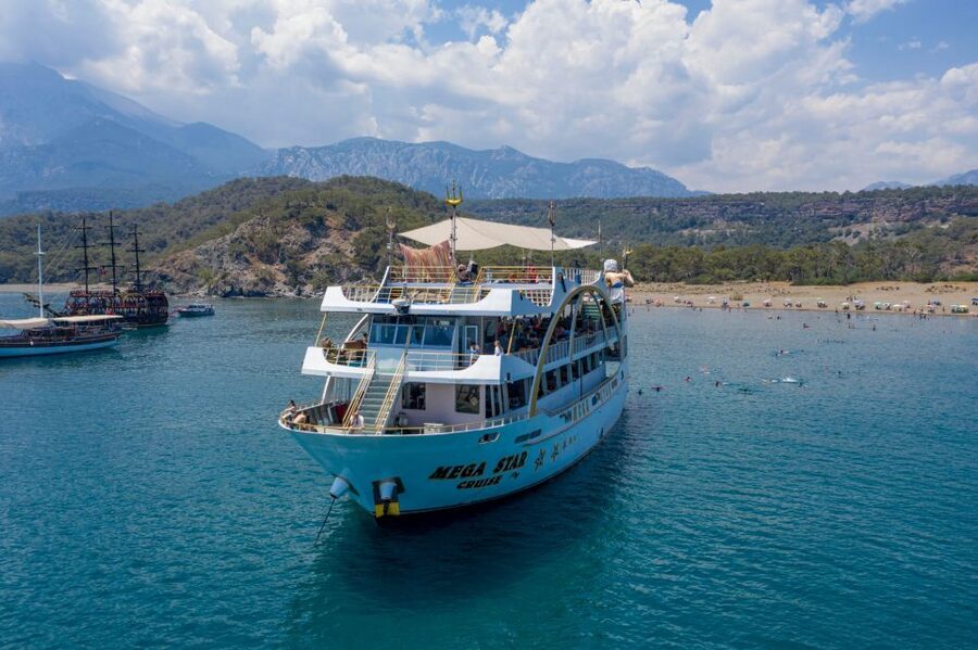 Kemer: Full-Day Boat Trip with Lunch and DJ - What the $25 price really covers