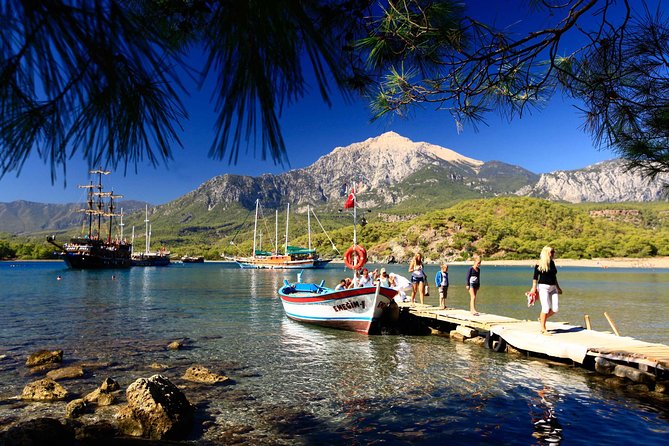 Kemer Pirate Boat Trip with Free Transfer from Antalya - Phaselis Bay: scenic water and an extra admission fee