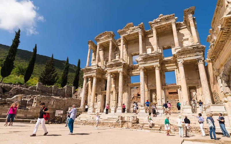 Kusadasi: Ephesus & House of Mary Small Group Tour w/Lunch - Walking the main street of Ephesus