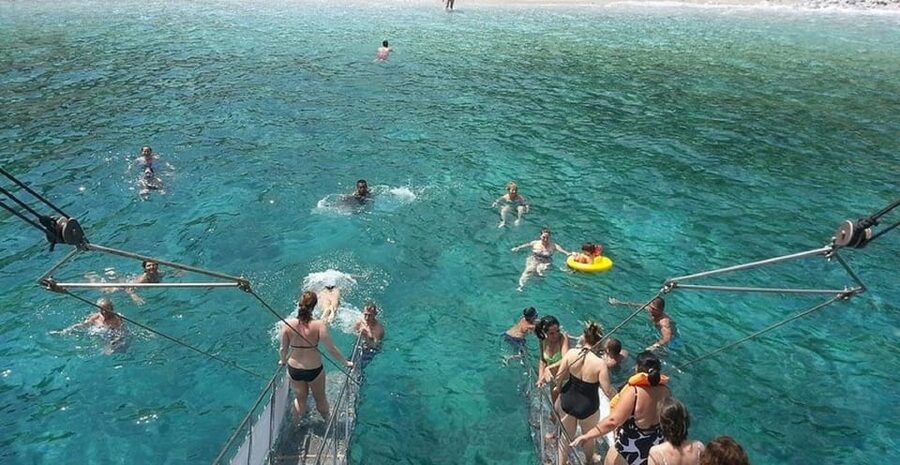 Kusadasi: Full–Day Boat Trip with Lunch - Finding your place on the wooden gulet