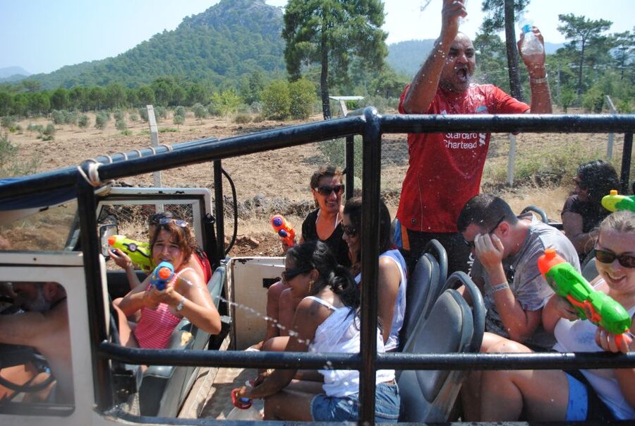 Kusadasi Jeep Safari w/ Lunch and Water Fight - Open jeeps, mountain roads, and Aegean views