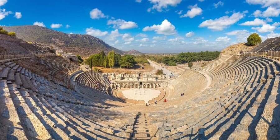 Kusadasi Port: Ephesus & Terrace Houses Tour (Skip-The-Line) - Walking Ephesus from the upper gate