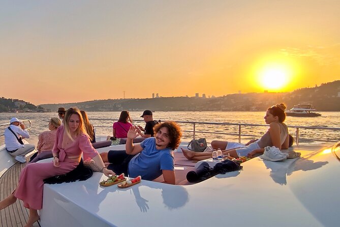 Luxury Sunset Yacht Cruise on the Bosphorus – Refresh & Relax - Çırağan Palace, Ortaköy, and the first bridge