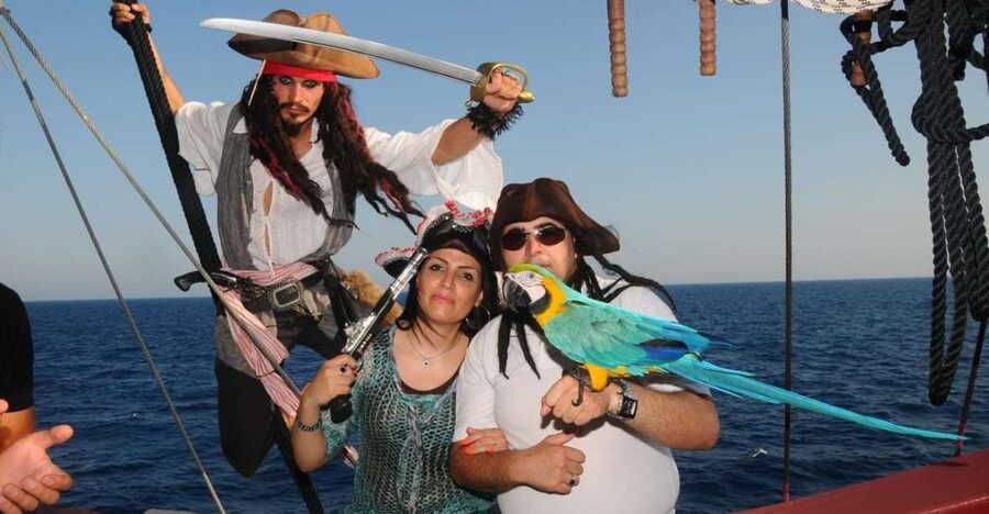 Marmaris: All-Inclusive Pirate Boat Trip with Pickup Option - Four swimming stops in clear coastal water