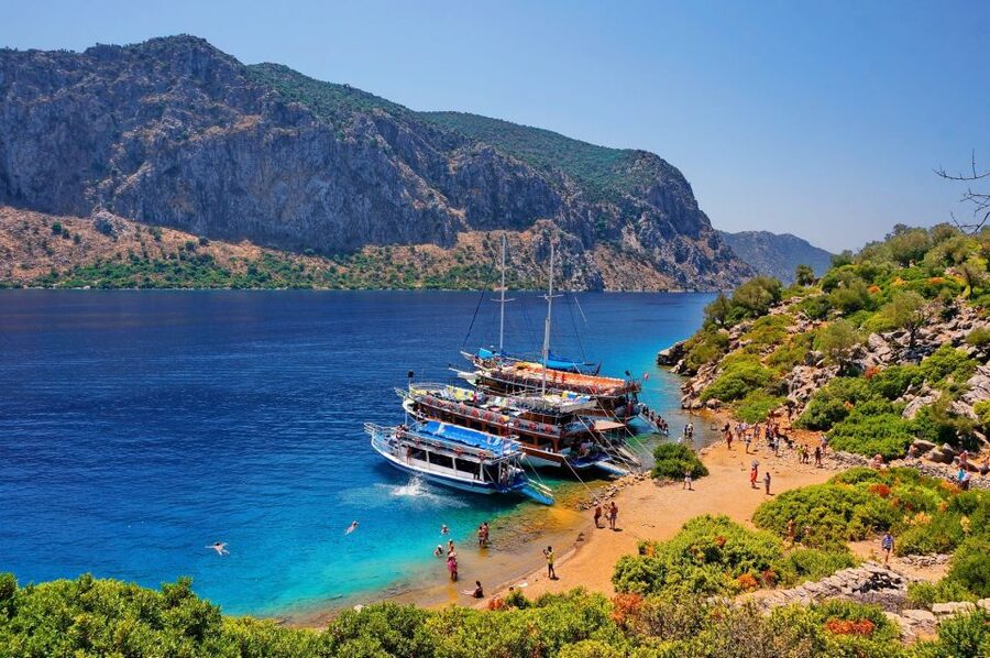 Marmaris: Bays Islands Boat Trip w/Lunch & Unlimited Drinks - Green Sea Beach and the return to Marmaris