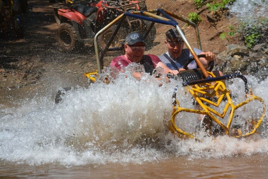 Marmaris: Buggy Safari with Water Fight & Transfer - Cleaning up with outdoor showers
