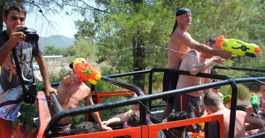 Marmaris Jeep Safari Water Fight, Colour and Foam Party - What the $25 price really gives you