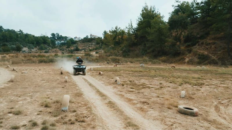 Marmaris: Quad Bike ATV Safari Experience with Transfer - A swim stop to wash off the dust