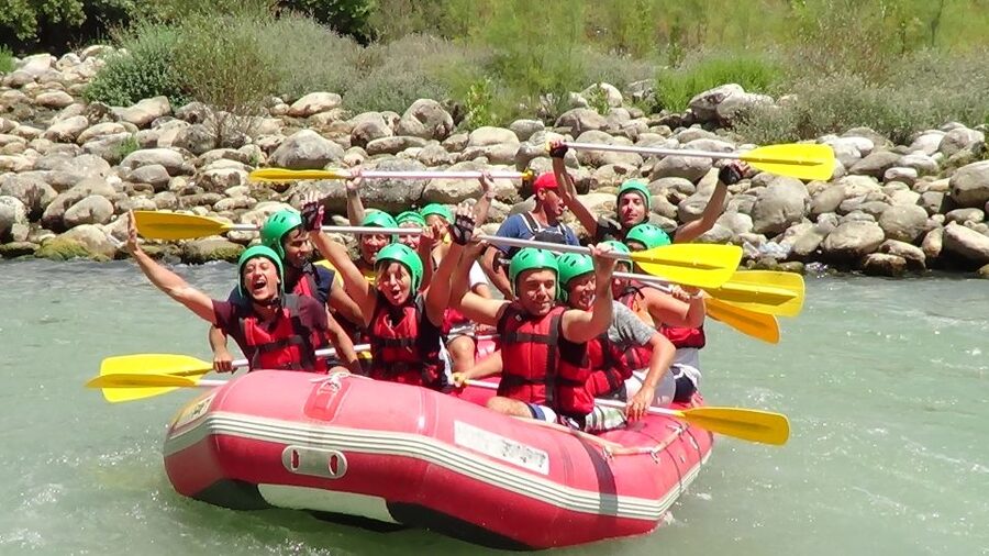 Mix Combo Adventure Tour: Zipline, River Rafting, Canyoning - Canyoning through cold mountain water