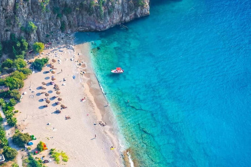 Oludeniz: Butterfly Valley, St. Nicholas Island incl. Lunch - Butterfly Valley: beach, paths, and the waterfall walk