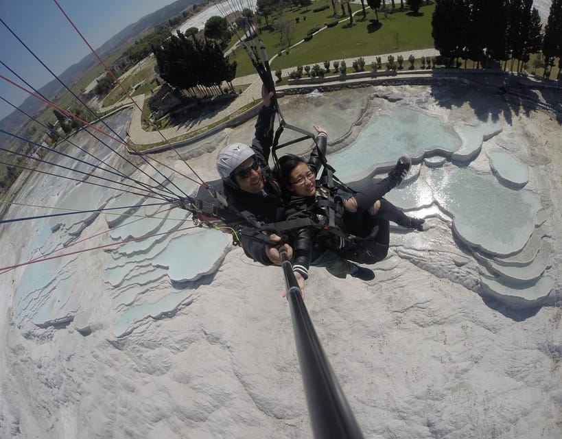 Pamukkale: Tandem Paragliding with Ancient Hierapolis Views - The run, the lift, and the first rush