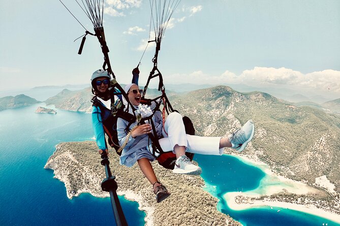 Paragliding In Fethiye Oludeniz, Turkey - Landing beside the Ölüdeniz office