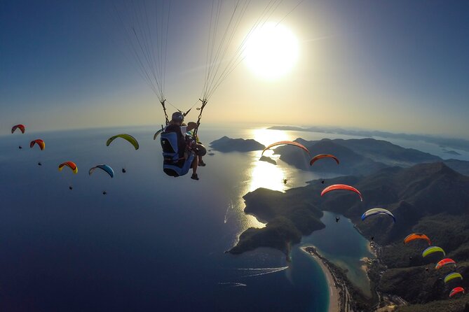 Paragliding Oludeniz - Fethiye - Babadag Mountain / TURKEY - Takeoff, flight, and landing
