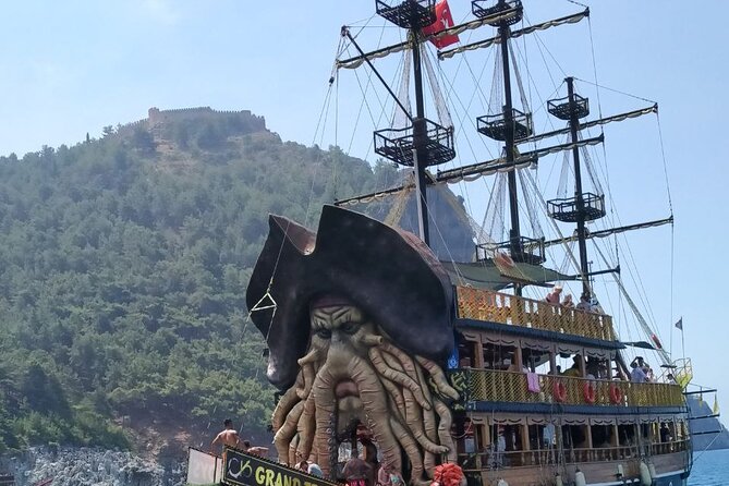 Pirate Boat Tour With Foam Party in Alanya - A party boat with Alanya’s coast as the backdrop