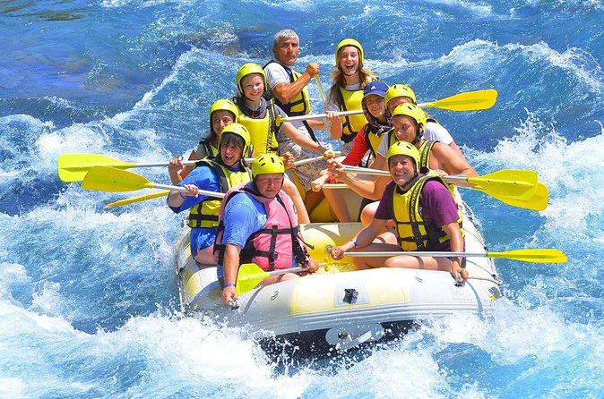 Rafting Combo Tour from Antalya: Zipline, Quad/Buggy w/Lunch - Rafting 14 kilometers through the canyon