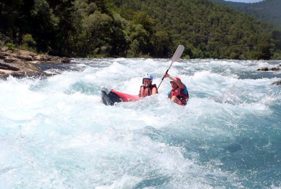 River Kayaking in Köprülü Canyon National Park - Taurus Mountain views between the splashes