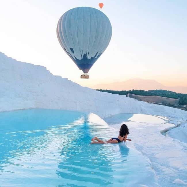 Side/Alanya: Pamukkale Hot Air Balloon Flight w/Lunch - The early-morning journey from Side