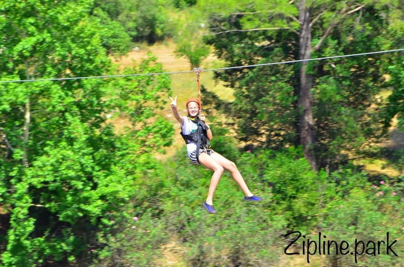 Side/Antalya: Canyon Rafting, Buggy or Quad, & Zipline Tour - The zipline and final stretch by boat