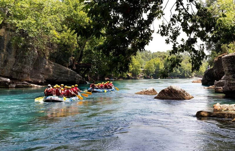 Side: Koprulu Canyon Whitewater Rafting with Lunch - What the 14-kilometer rafting run feels like
