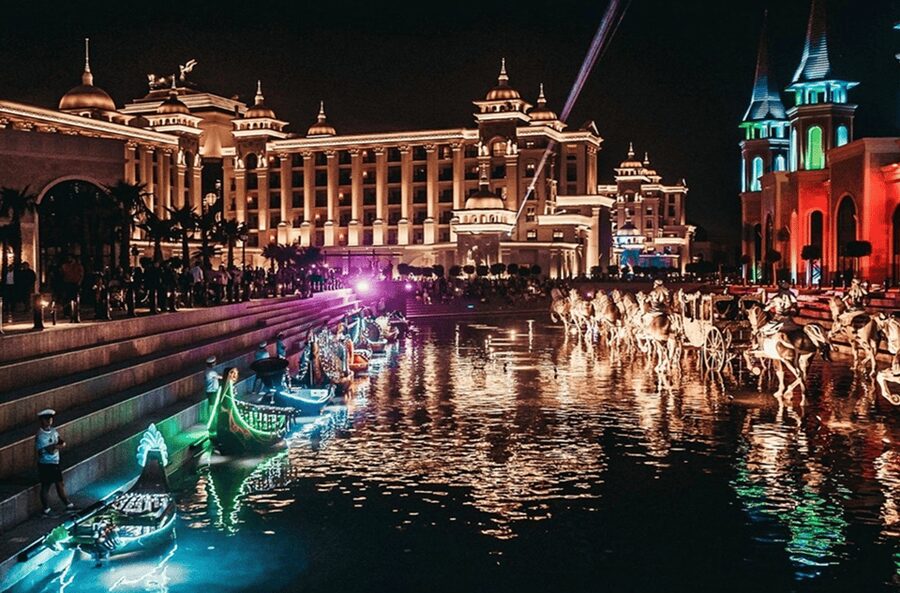 Side: Land of Legends Bus Transfers and Boat Parade - Leaving Side by hotel pickup