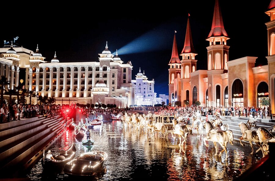 Side: Land of Legends Bus Transfers and Boat Parade - Shopping and dining between attractions