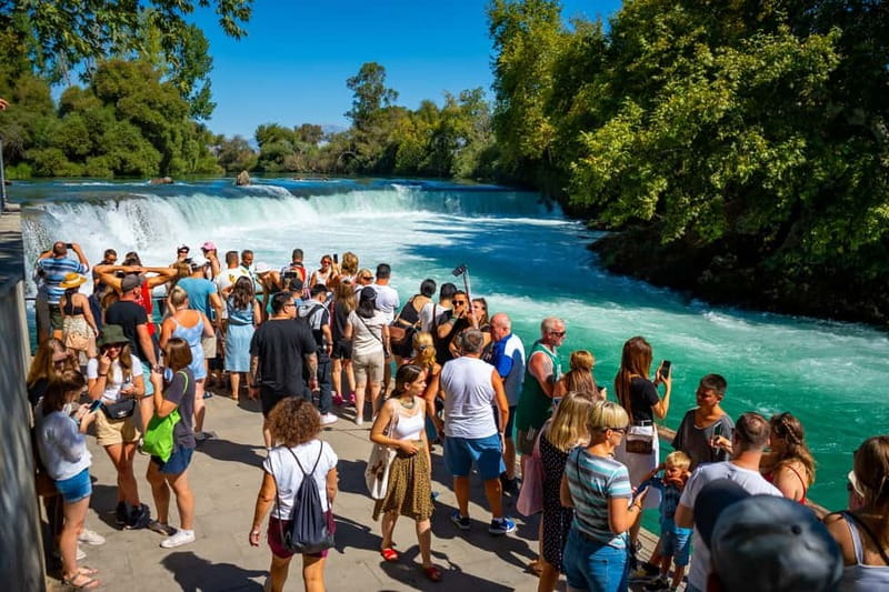 Side: Manavgat River Boat Trip & Grand Market w/ Lunch - A relaxed cruise on a 45-passenger wooden boat