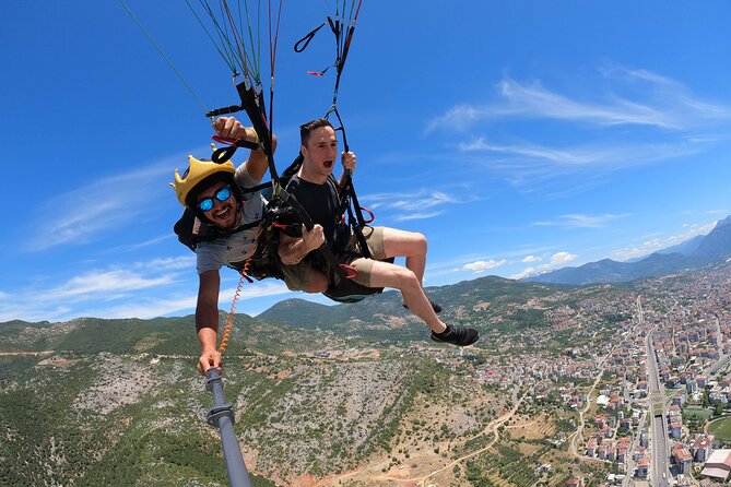 Tandem Paragliding in Alanya, Antalya Turkey with a Licensed Guide - Flying Over Alanya From the Mountain