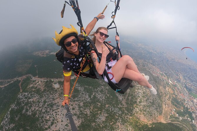 Tandem Paragliding in Alanya, Antalya Turkey with a Licensed Guide - A Relaxed Flight or a More Exciting Ride