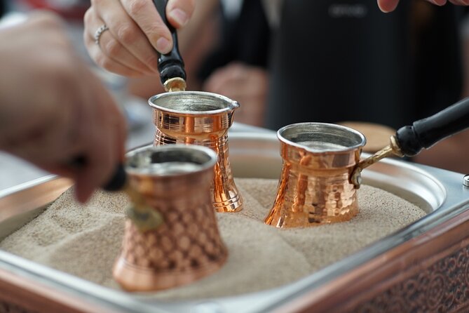 Turkish Coffee on Sand Workshop: Fortune Telling & Gift Set - Brewing Turkish coffee on hot sand