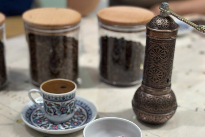 Turkish Coffee on Sand Workshop: Gift Set - Grinding beans and making coffee in a cezve